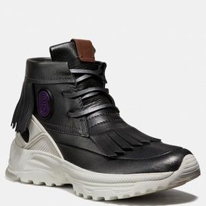 Coach Moccasin Sneakers with Fringe Detail